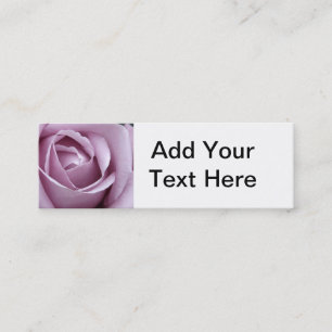 Mini Carte de visite de rose de pourpre de lavande