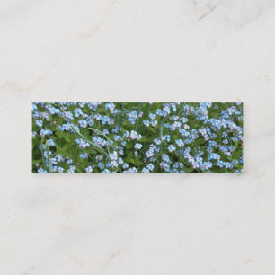 Mini Carte de visite de signet de myosotis des marais