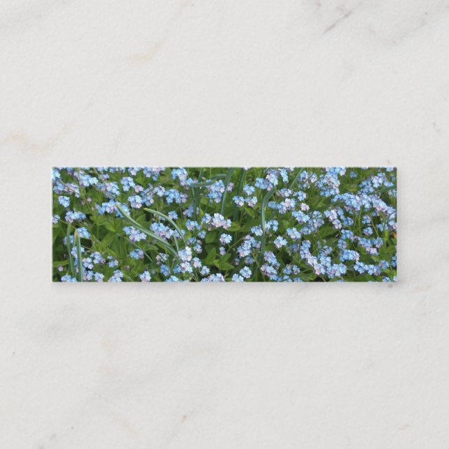 Mini Carte de visite de signet de myosotis des marais (Devant)