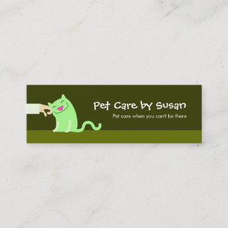 Mini Carte de visite de soins pour animaux domestiques