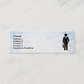 Mini Carte de visite de steward (hôtesse de l'air)