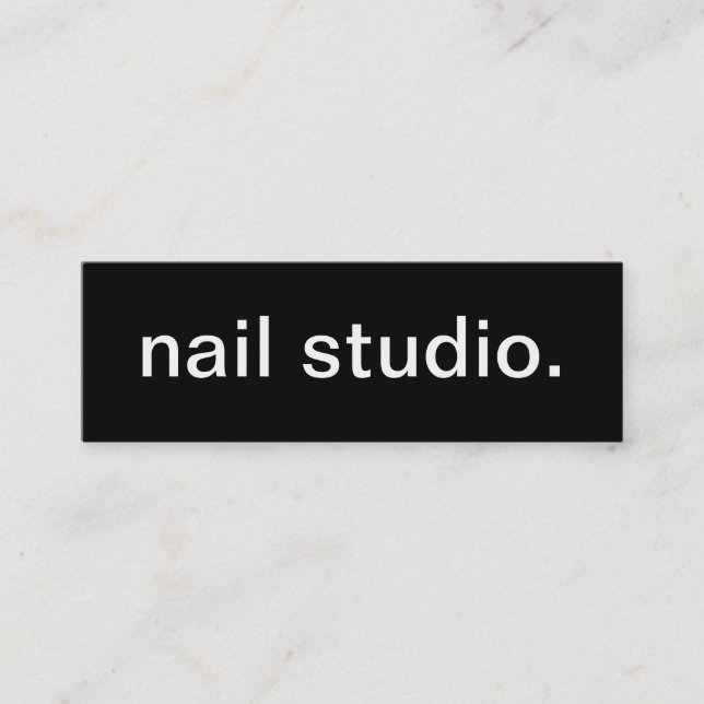 Mini Carte de visite de studio de clou (Devant)