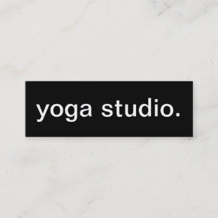Mini Carte de visite de studio de yoga