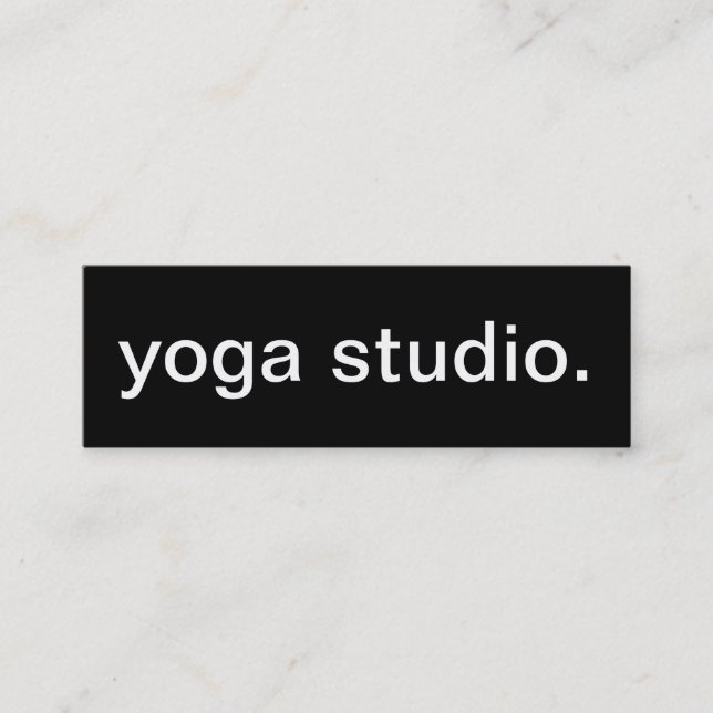 Mini Carte de visite de studio de yoga (Devant)