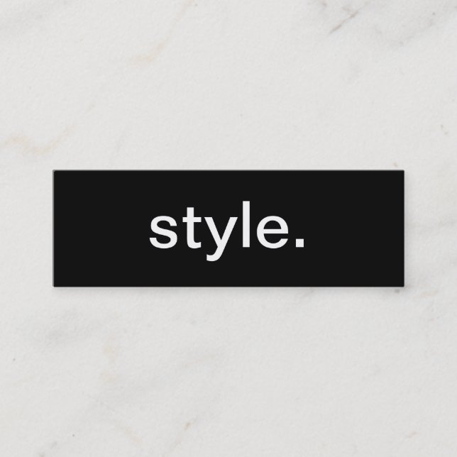 Mini Carte de visite de style (Devant)