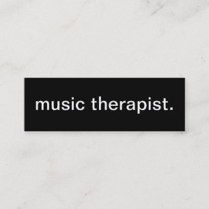 Mini Carte de visite de thérapeute de musique