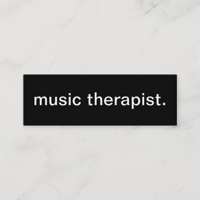Mini Carte de visite de thérapeute de musique (Devant)