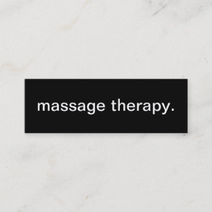 Mini Carte de visite de thérapie de massage