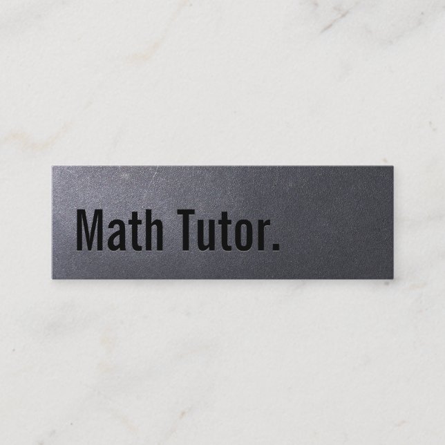 Mini Carte de visite de tuteur de maths de noir de (Devant)