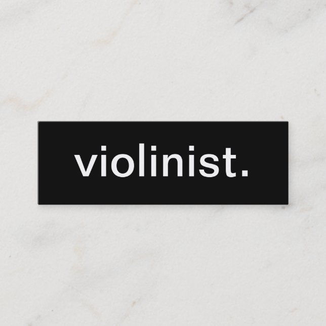 Mini Carte de visite de violoniste (Devant)