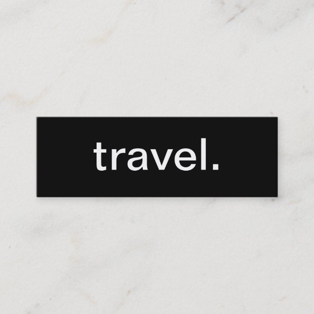 Mini Carte de visite de voyage (Devant)