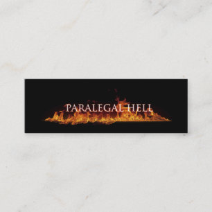 Mini Carte de visite d'enfer de paralégal