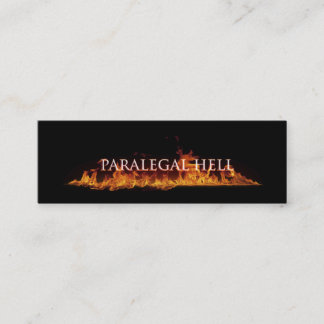 Mini Carte de visite d'enfer de paralégal