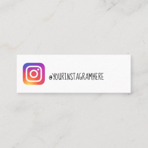 Mini carte de visite d'instagram