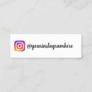 Mini carte de visite d'instagram