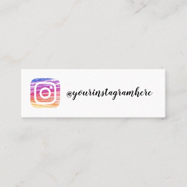 Mini carte de visite d'instagram (Devant)
