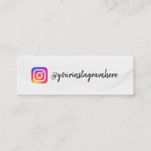 Mini carte de visite d'instagram Motif Waves