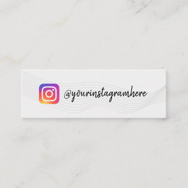 Mini carte de visite d'instagram Motif Waves (Devant)