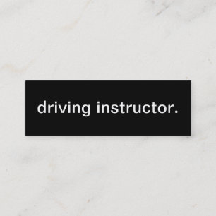 Mini Carte de visite d'instructeur d'entraînement