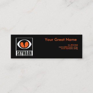 Mini Carte de visite d'observateur de tempête de