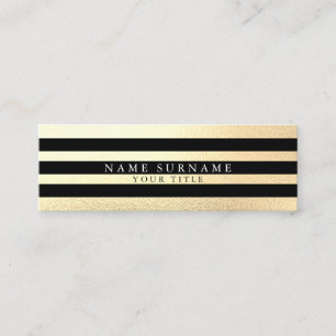 Mini carte de visite d'or minimal professionnel