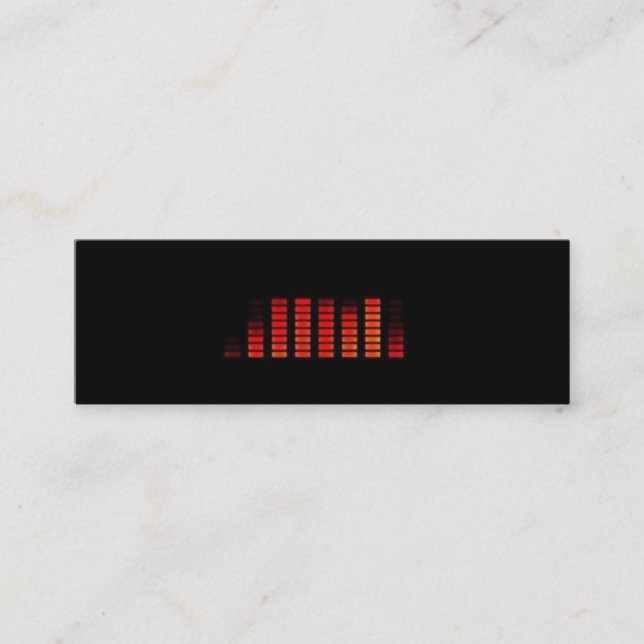 Mini Carte de visite du DJ (Devant)