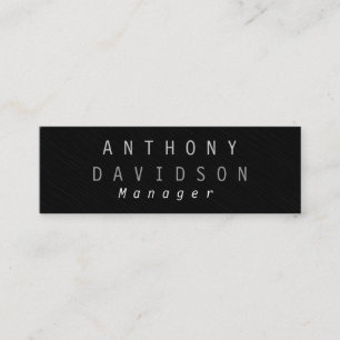 Mini Carte de visite du gestionnaire de gris pâle