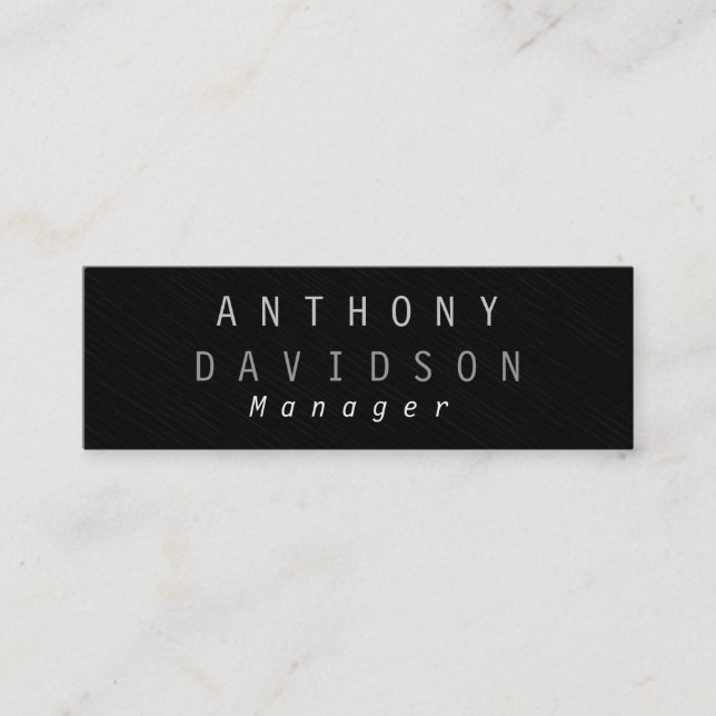 Mini Carte de visite du gestionnaire de gris pâle (Devant)