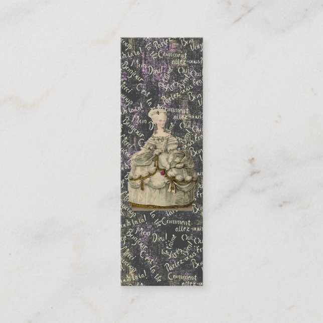 Mini Carte de visite exagéré de ~ de robe de Marie (Devant)