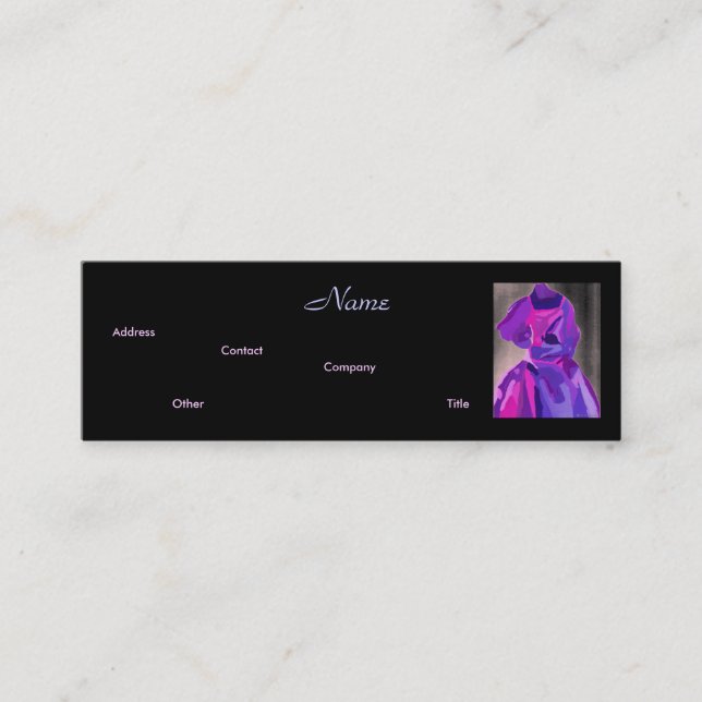Mini Carte de visite Fashion Designer III (Devant)