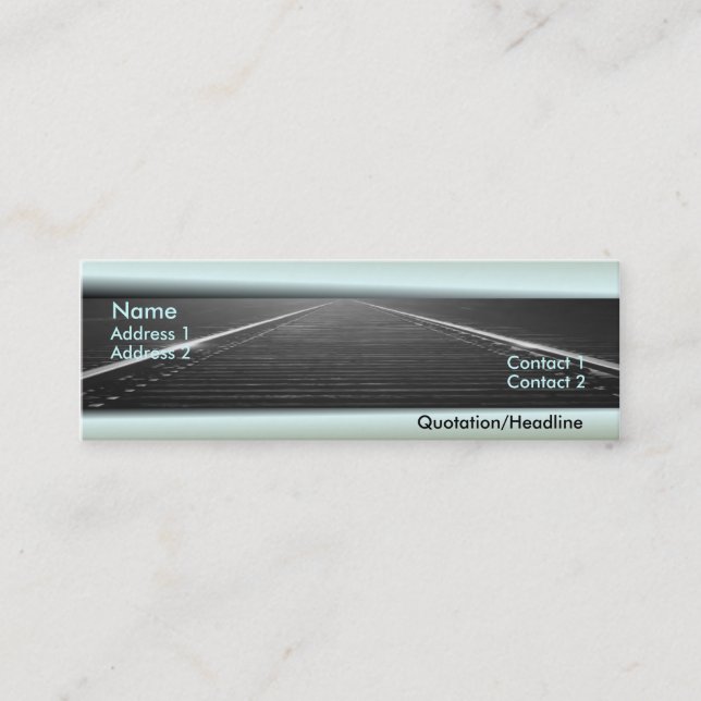 Mini Carte de visite ferroviaire (Devant)