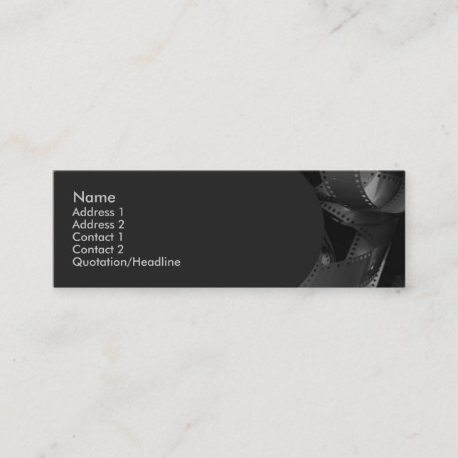 Mini Carte de visite Filmstrip (Devant)