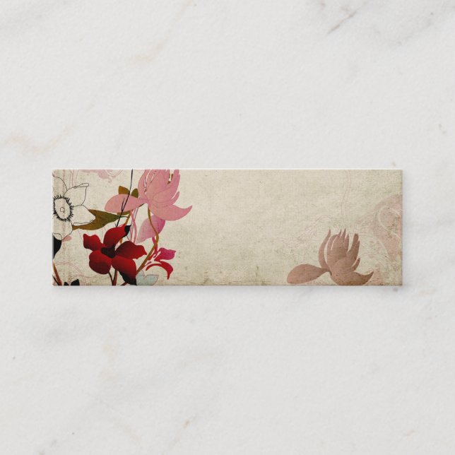 Mini Carte de visite floral (Devant)