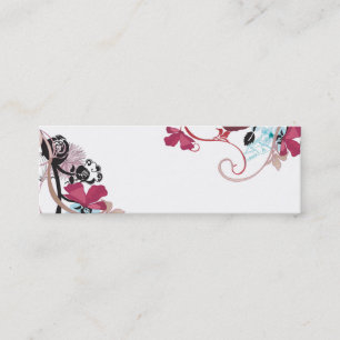 Mini Carte de visite floral