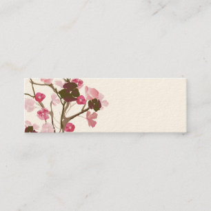 Mini Carte de visite floral d'arbre