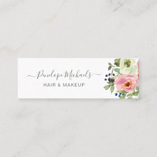 Mini Carte de visite floral simple et joli