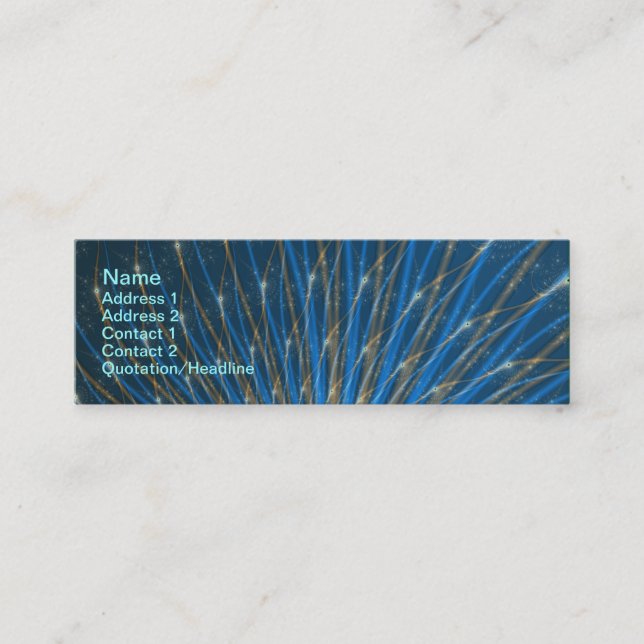 Mini Carte de visite Fractal Fireworks (Devant)