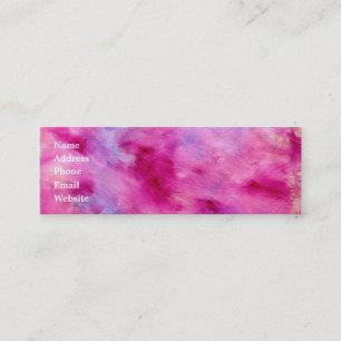 Mini Carte de visite Girly d'aquarelle