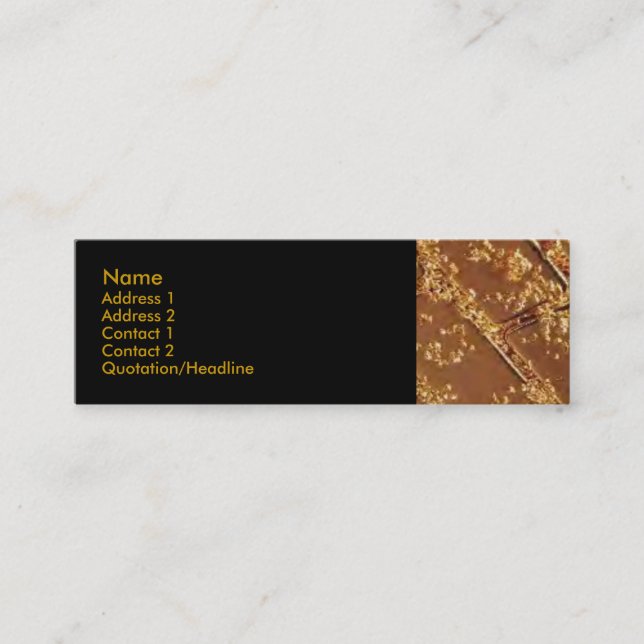 Mini Carte de visite Gold Bars (Devant)