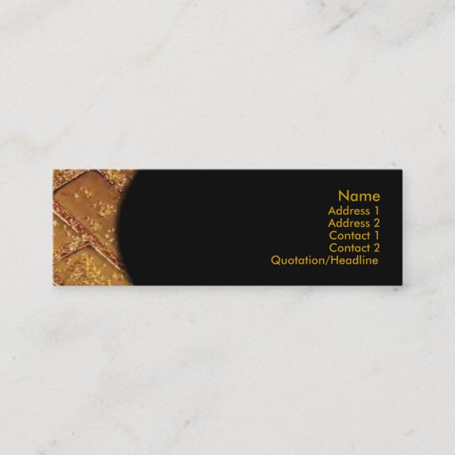 Mini Carte de visite Gold Bars (Devant)