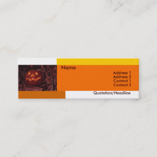 Mini Carte de visite Halloween