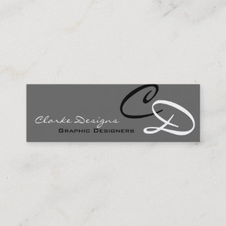 Mini Carte de visite Initiales personnalisées personnal