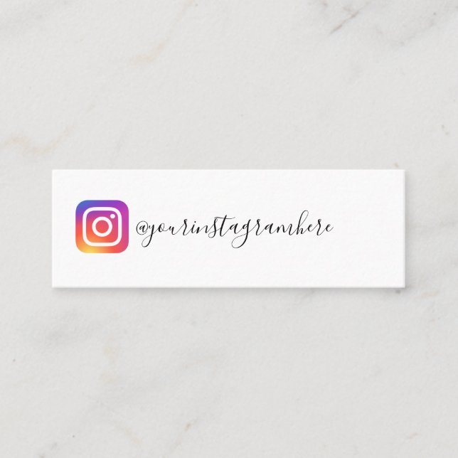Mini carte de visite instagram (Devant)