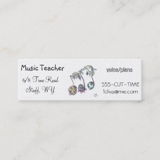 Mini carte de visite maigre