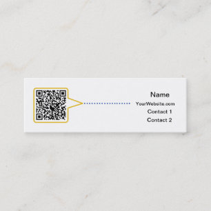 Mini Carte de visite maigre de code de QR