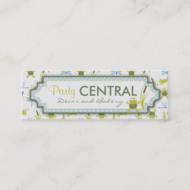 Mini Carte de visite maigre de Ribbit (Devant)