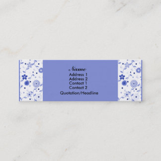 Mini Carte de visite maigre floral élégant