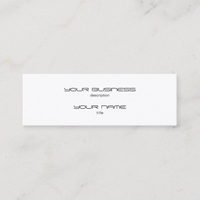 Mini Carte de visite maigre luxe extra-destructibl (Devant)