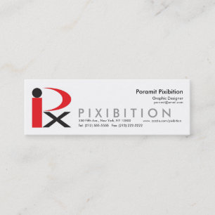 Mini Carte de visite maigre Template3 de Pixibition