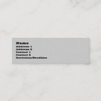 MINI CARTE DE VISITE MAIGRE TEXTURISÉ DE PROFIL DE